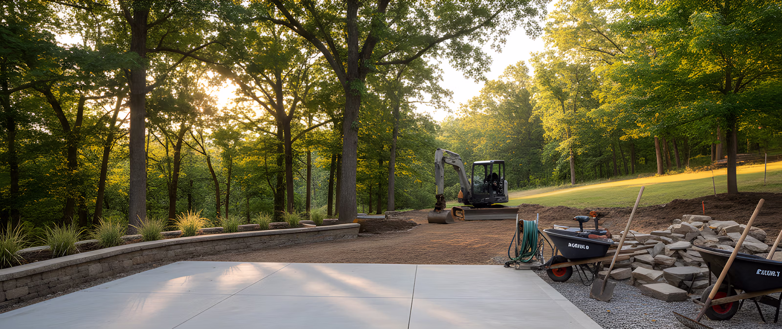 Sandy Creek Construction team and project site