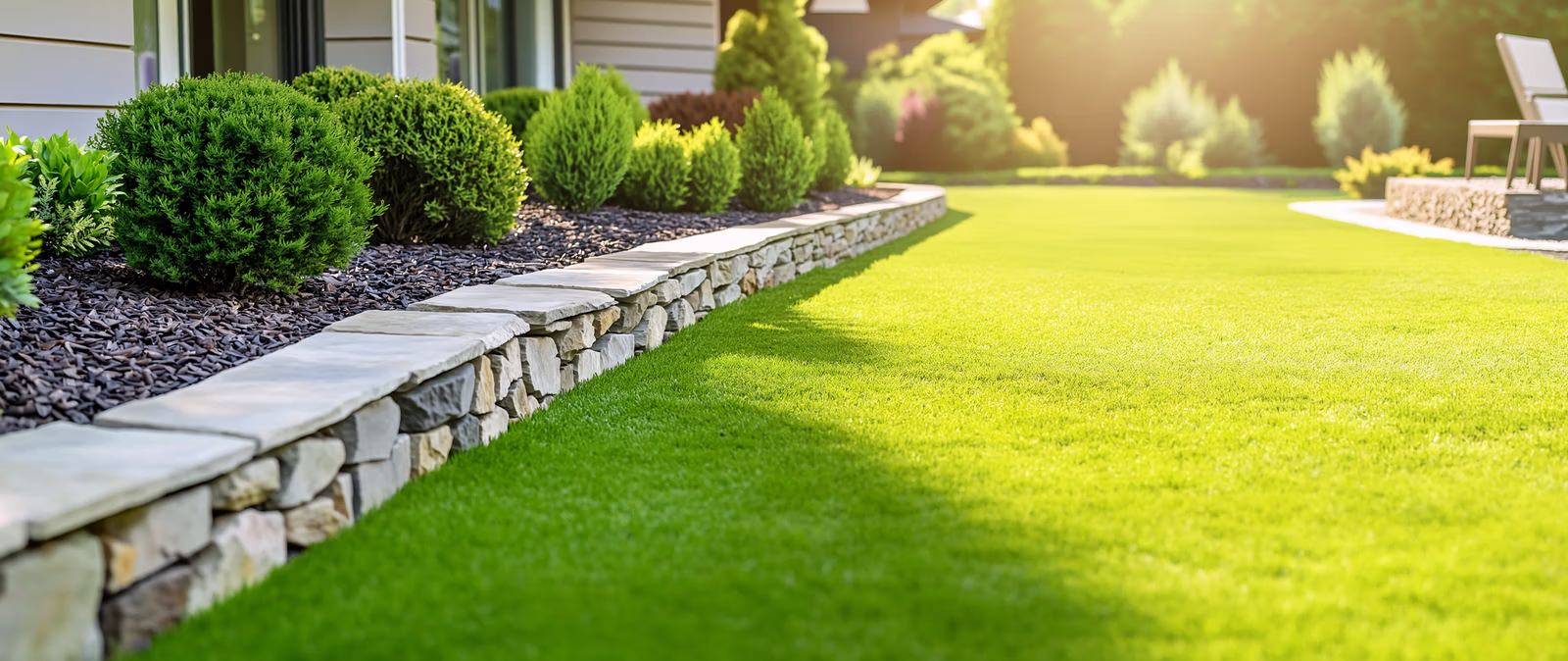 Beautifully transformed residential landscape with custom design and installation