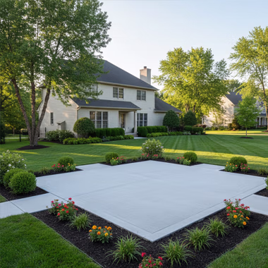 Completed local construction and landscaping project